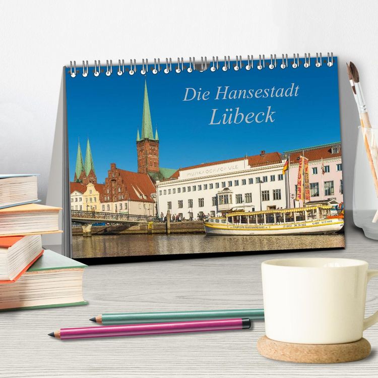 Produktbild: Die Hansestadt L&uuml;beck (Tischkalender 2026 DIN A5 quer), CALVENDO Monatskalender