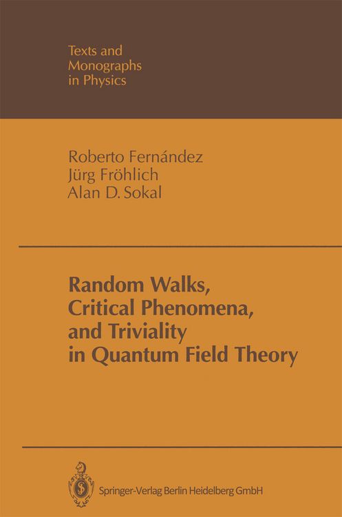 Produktbild: Random Walks, Critical Phenomena, and Triviality in Quantum Field Theory