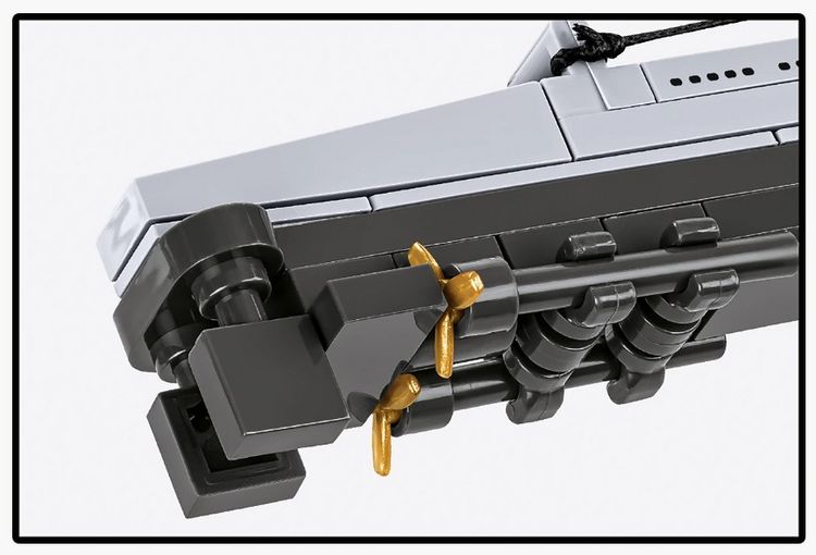 Produktbild: COBI Historical Collection 4858 - U-Boot VIIB U-47, WWII, Bausatz 1:300, Klemmbausteine 165 Teile