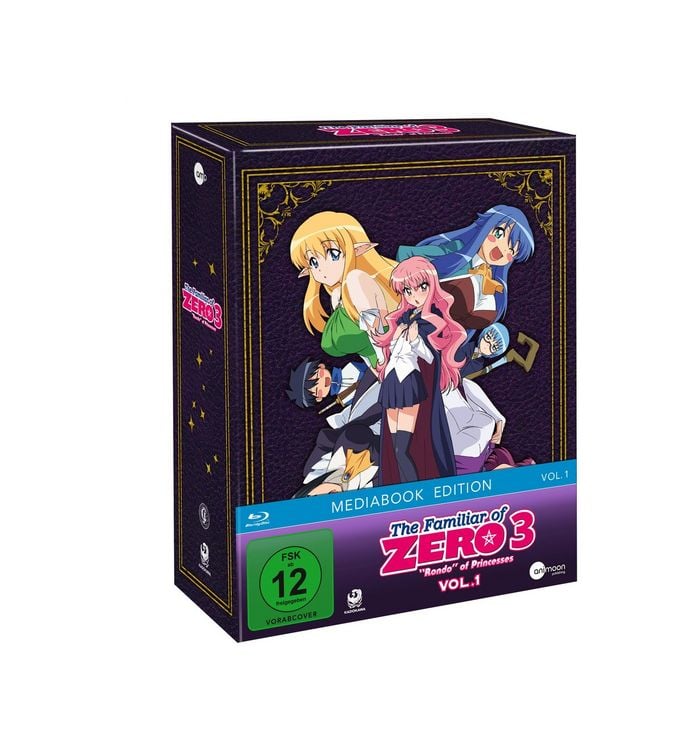 Produktbild: The Familiar of Zero 3: "Rondo" of Princesses (Staffel 3) - Vol. 1 - Limited Mediabook Edition (mit Sammelschuber und exklusiven Extras)