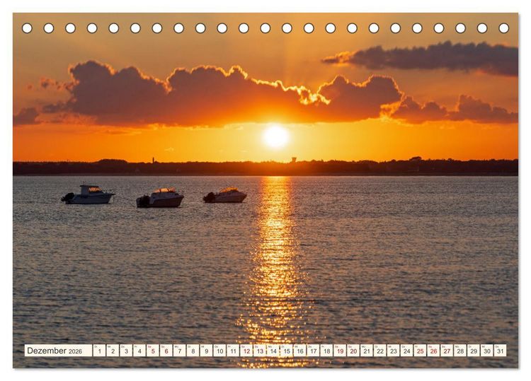 Produktbild: Bretagne - Traumk&uuml;sten im s&uuml;dlichen Finist&egrave;re (Tischkalender 2026 DIN A5 quer), CALVENDO Monatskalender