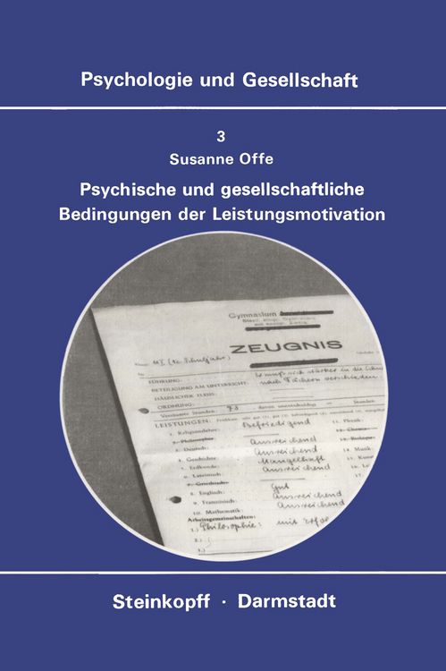 Produktbild: Psychische und Gesellschaftliche Bedingungen der Leistungsmotivation