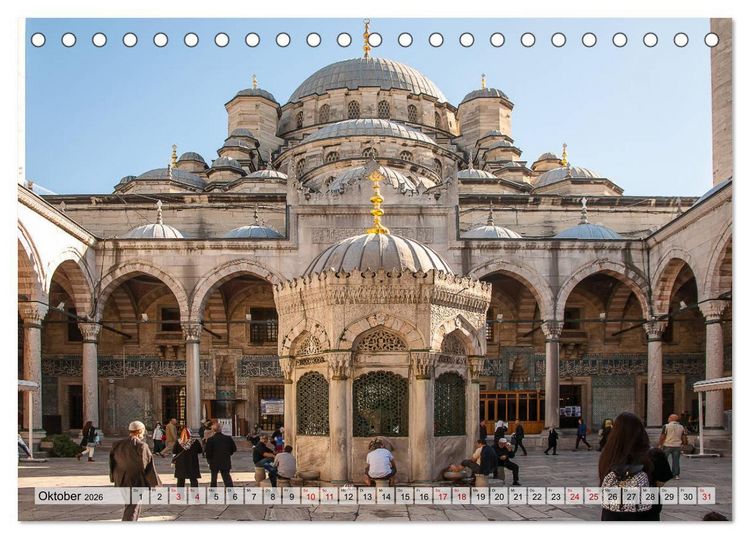 Produktbild: Istanbul - Im Schnittpunkt von Kulturen und Kontinenten (Tischkalender 2026 DIN A5 quer), CALVENDO Monatskalender