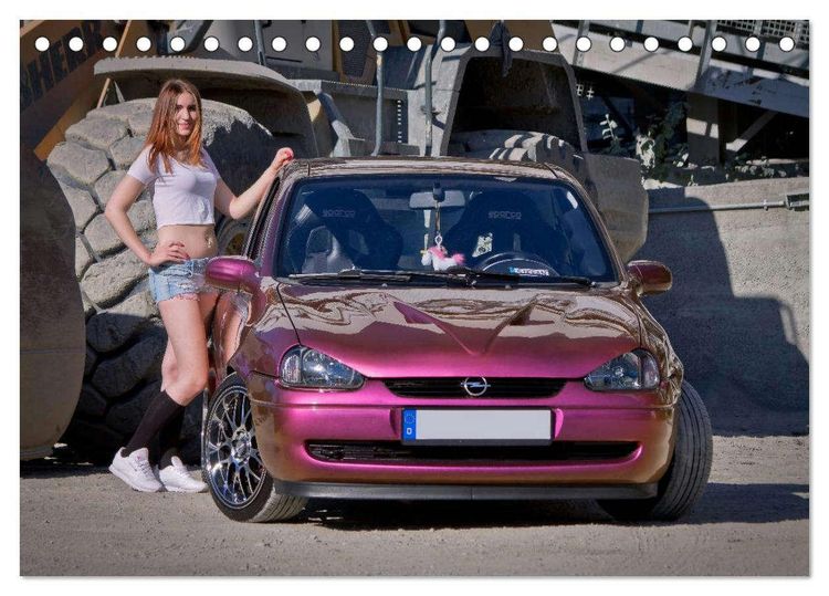 Heiße Frauen und schnelle Autos (Tischkalender 2025 DIN A5