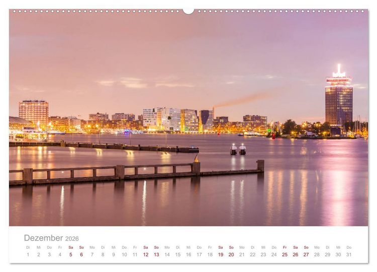 Produktbild: AMSTERDAM Impressionen (Wandkalender 2026 DIN A2 quer), CALVENDO Monatskalender