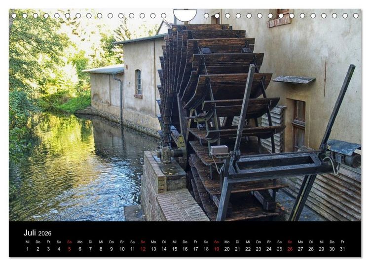 Produktbild: Wasserm&uuml;hlen an der Dahme (Wandkalender 2026 DIN A4 quer), CALVENDO Monatskalender