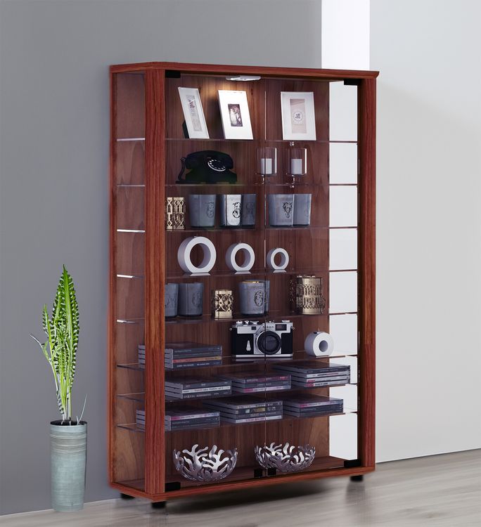 Produktbild: Holz Glas Stand Vitrine Sammelvitrine Lumo Mini
