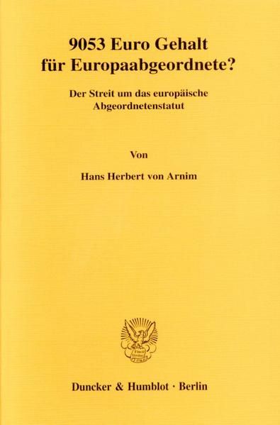 Produktbild: 9053 Euro Gehalt f&uuml;r Europaabgeordnete?