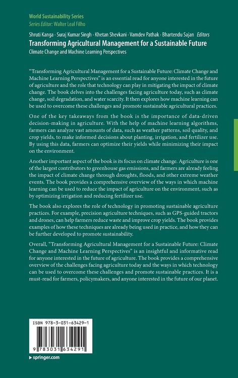 Produktbild: Transforming Agricultural Management for a Sustainable Future