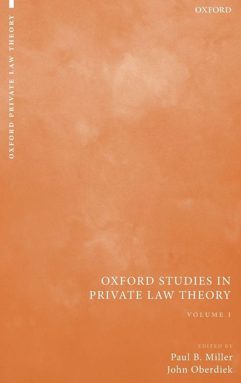 Produktbild: Oxford Studies in Private Law Theory