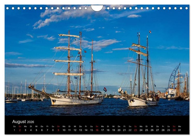 Produktbild: Unterwegs in der Hansestadt Rostock (Wandkalender 2026 DIN A4 quer), CALVENDO Monatskalender
