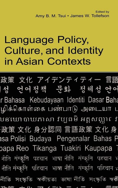 Produktbild: Language Policy, Culture, and Identity in Asian Contexts