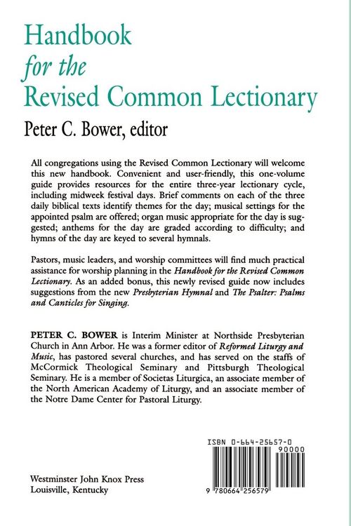 Produktbild: Handbook for the Revised Common Lectionary