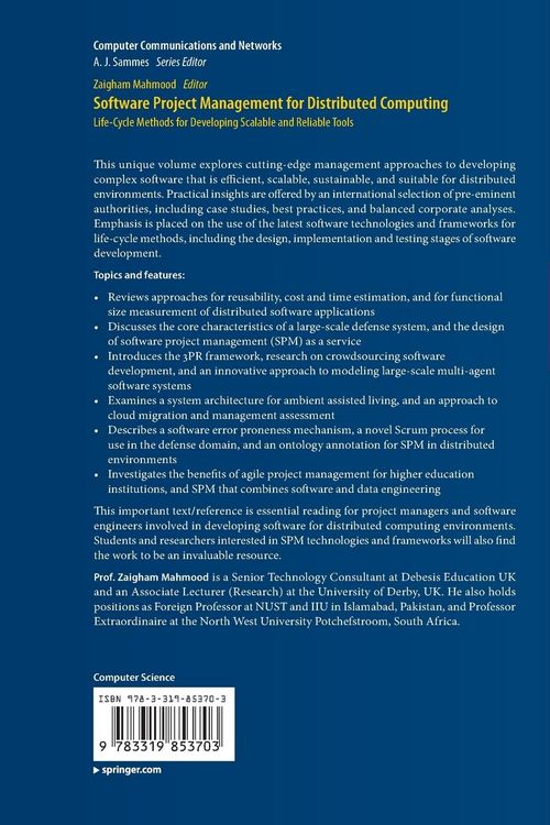 Produktbild: Software Project Management for Distributed Computing