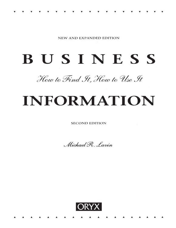 Produktbild: Business Information