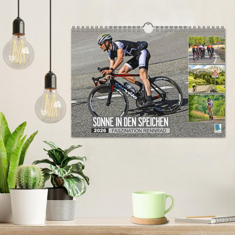 Produktbild: Sonne in den Speichen - Faszination Rennrad (Wandkalender 2026 DIN A4 quer), CALVENDO Monatskalender