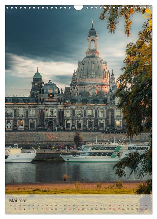 Produktbild: Elbstadt Dresden (Wandkalender 2026 DIN A3 hoch), CALVENDO Monatskalender