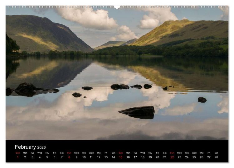 Produktbild: The English Lake District (High Quality Premium Wall Calendar 2026 DIN A2 landscape),CALVENDO 12 Month Wall Calendar