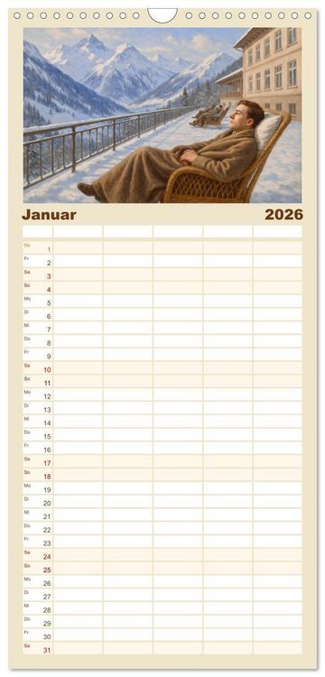 Produktbild: Familienplaner 2026 - Thomas Mann. Sein Leben, seine Werke mit 5 Spalten (Wandkalender, 21 x 45 cm) CALVENDO