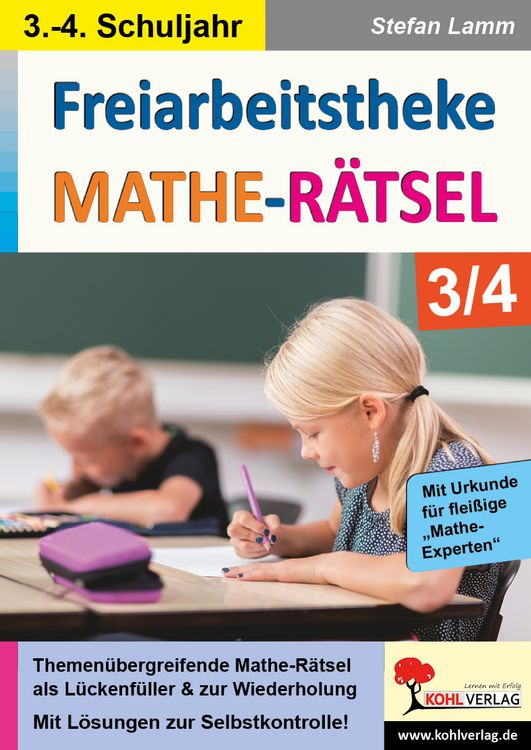 Produktbild: Freiarbeitstheke Mathe-R&auml;tsel / Klasse 3-4