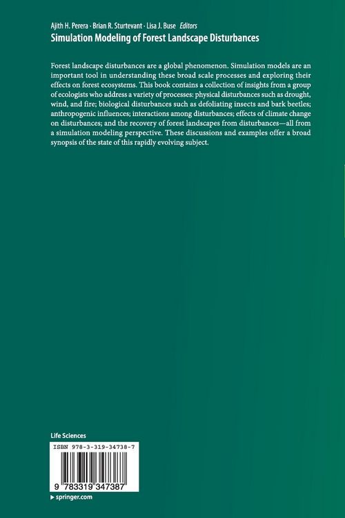 Produktbild: Simulation Modeling of Forest Landscape Disturbances