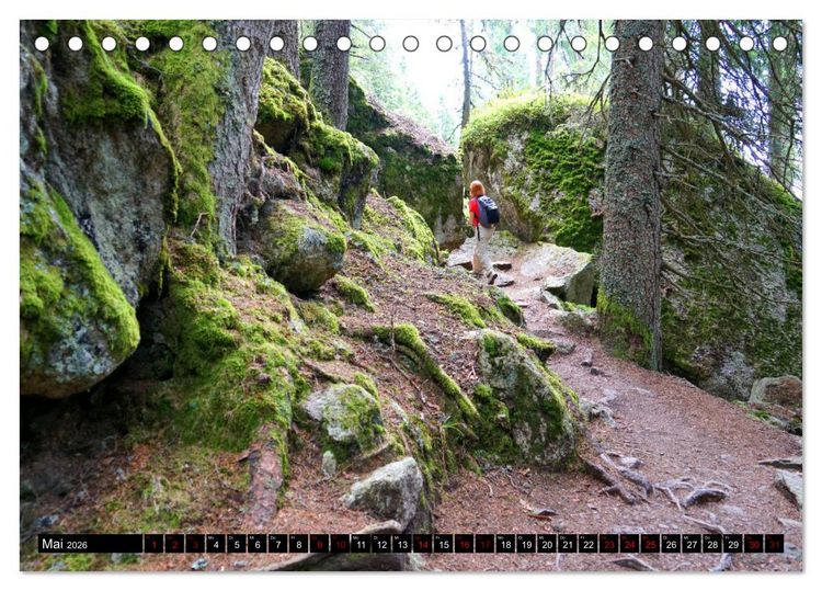 Produktbild: Meraner H&ouml;henweg von Meran bis Katharinaberg (Tischkalender 2026 DIN A5 quer), CALVENDO Monatskalender
