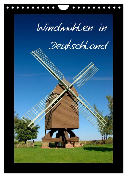 Produktbild: Windm&uuml;hlen in Deutschland (Wandkalender 2026 DIN A4 hoch), CALVENDO Monatskalender
