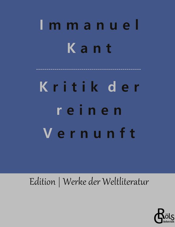 Produktbild: Kritik der reinen Vernunft