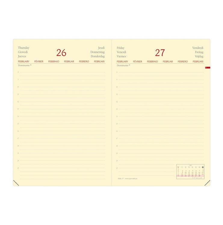 Produktbild: Daily 17 PREST vz ML Silk weinrot El 2027