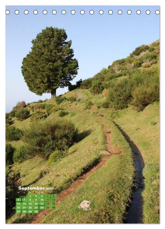 Produktbild: Levadas auf Madeira. Wildromantische Wanderwege (Tischkalender 2027 DIN A5 hoch), CALVENDO Monatskalender