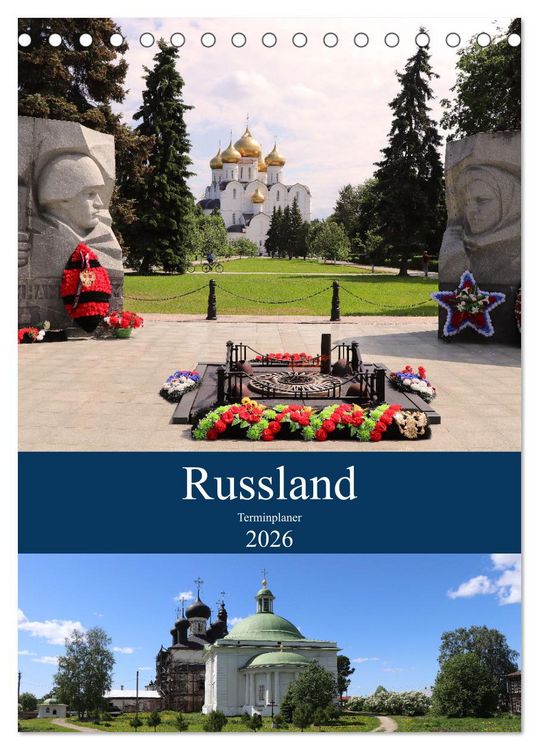 Produktbild: Russland - Terminplaner (Tischkalender 2026 DIN A5 hoch), CALVENDO Monatskalender