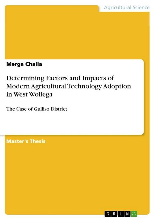 Produktbild: Determining Factors and Impacts of Modern Agricultural Technology Adoption in West Wollega
