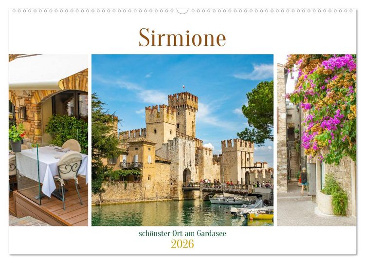 Produktbild: Sirmione - sch&ouml;nster Ort am Gardasee (Wandkalender 2026 DIN A2 quer), CALVENDO Monatskalender