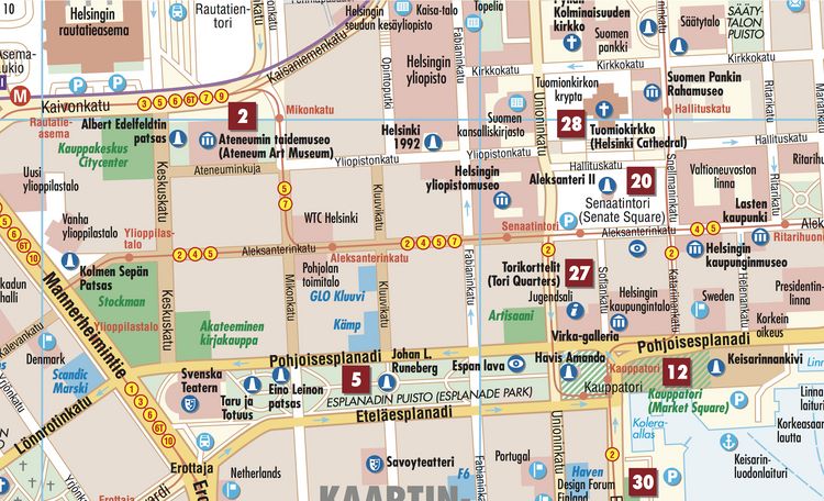 Produktbild: Helsinki, Borch Map