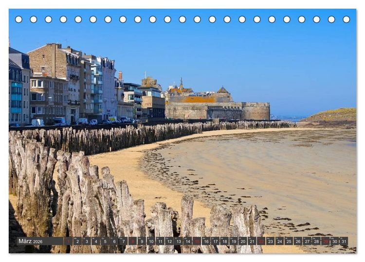 Produktbild: Saint Malo - Stadt der Korsaren (Tischkalender 2026 DIN A5 quer), CALVENDO Monatskalender