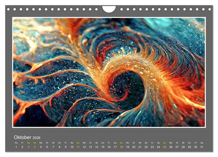 Produktbild: Strukturvisionen (Wandkalender 2026 DIN A4 quer), CALVENDO Monatskalender