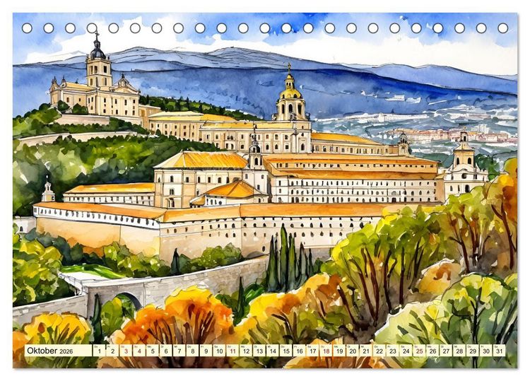 Produktbild: Faszination Spanien (Tischkalender 2026 DIN A5 quer), CALVENDO Monatskalender