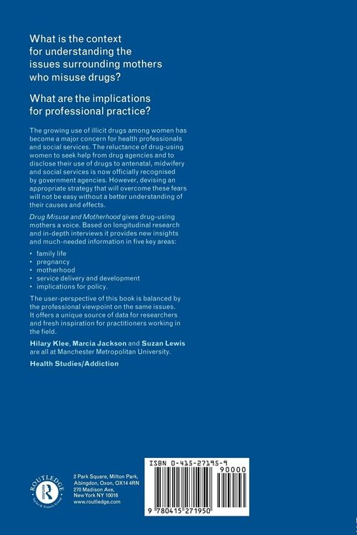 Produktbild: Drug Misuse and Motherhood