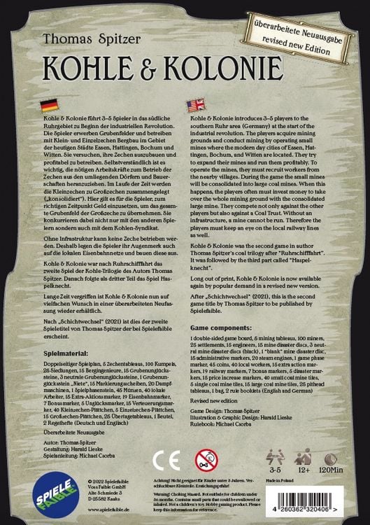 Produktbild: Kohle & Kolonie 2nd Edition