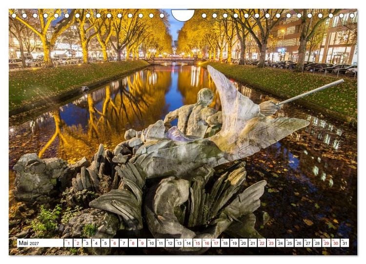 Produktbild: D&uuml;sseldorf - Momente einer Reise (Wandkalender 2027 DIN A4 quer), CALVENDO Monatskalender