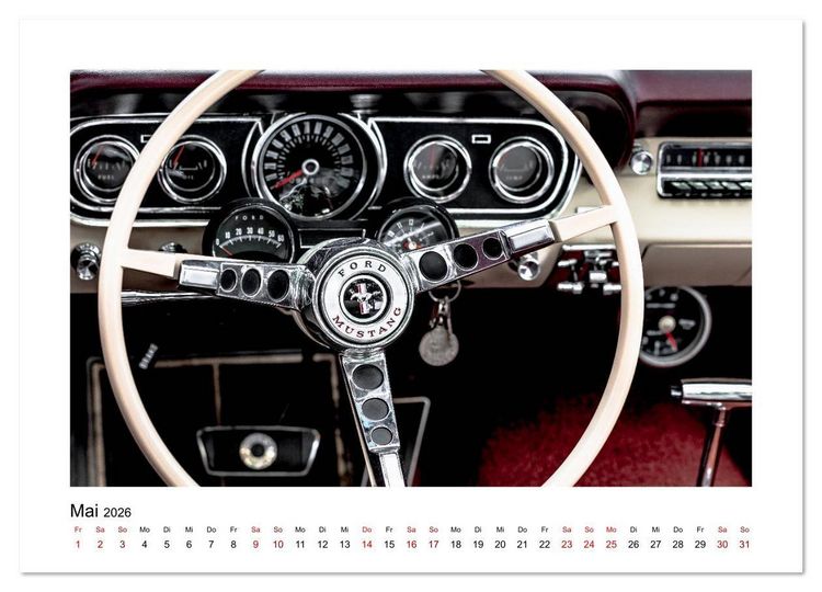 Produktbild: Oldtimer - Cockpits vergangener Zeiten (Wandkalender 2026 DIN A3 quer), CALVENDO Monatskalender