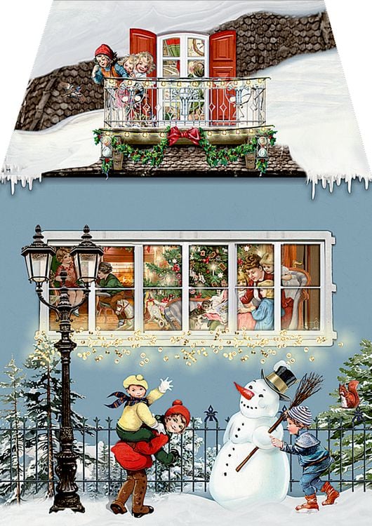 Produktbild: Miniatur-Adventskalender &ndash; Weihnachtsh&auml;uschen