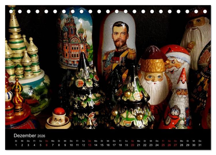 Produktbild: GESICHTER RUSSLANDS 2026 (Tischkalender 2026 DIN A5 quer), CALVENDO Monatskalender