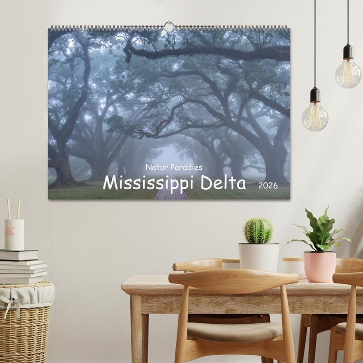 Produktbild: Natur Paradies Mississippi Delta (Wandkalender 2026 DIN A2 quer), CALVENDO Monatskalender