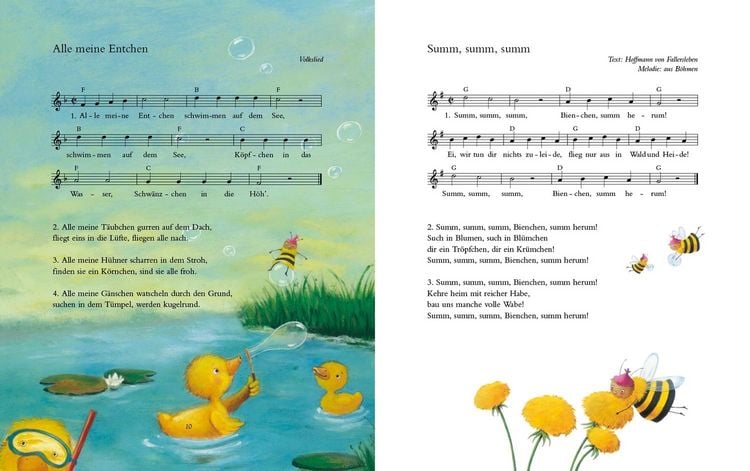 Produktbild: Die sch&ouml;nsten Lieder f&uuml;r Gro&szlig; und Klein