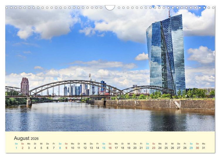 Produktbild: Frankfurt am Main - Finanzen und Geschichte (Wandkalender 2026 DIN A3 quer), CALVENDO Monatskalender