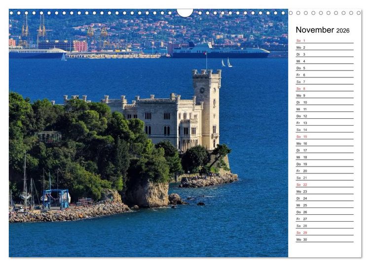 Produktbild: Triest - Habsburger Erbe und italienisches Flair (Wandkalender 2026 DIN A3 quer), CALVENDO Monatskalender