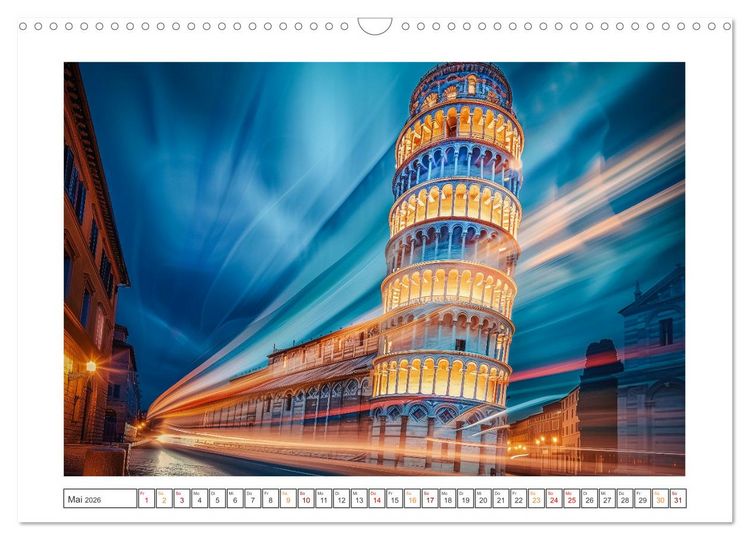 Produktbild: Ber&uuml;hmte Wahrzeichen (Wandkalender 2026 DIN A3 quer), CALVENDO Monatskalender