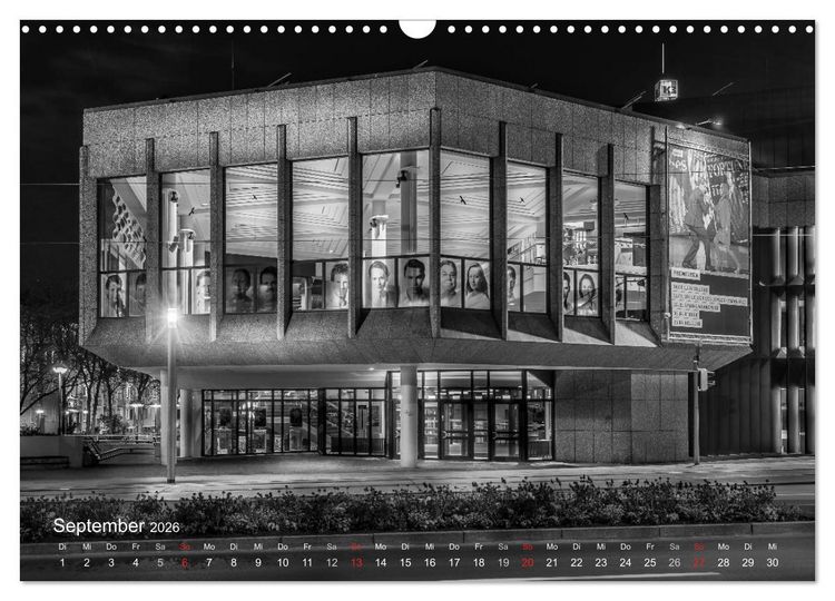 Produktbild: Heilbronn bei Nacht (Wandkalender 2026 DIN A3 quer), CALVENDO Monatskalender