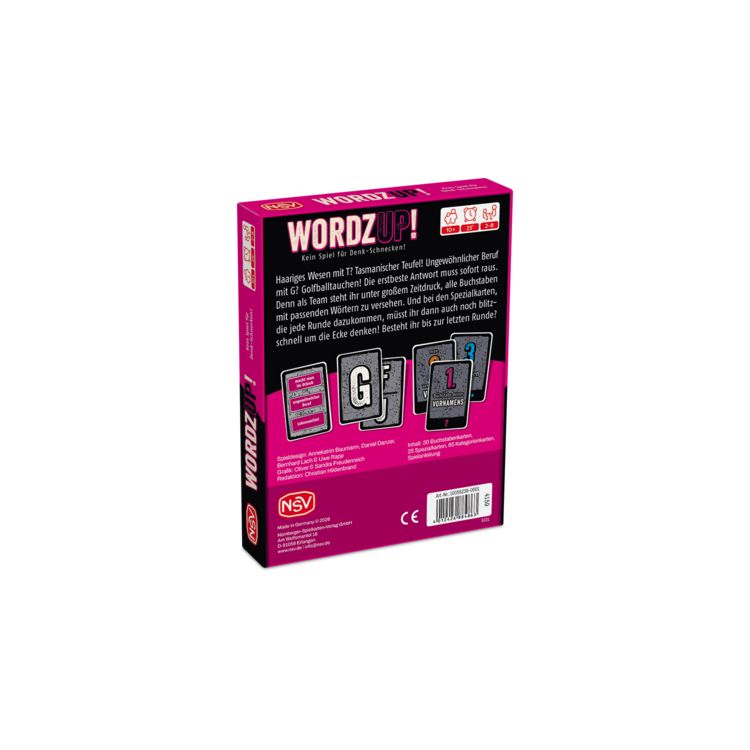 Produktbild: WORDZ UP! Als Team gegen die Zeit - Nichts f&uuml;r Denk-Schnecken :-)
